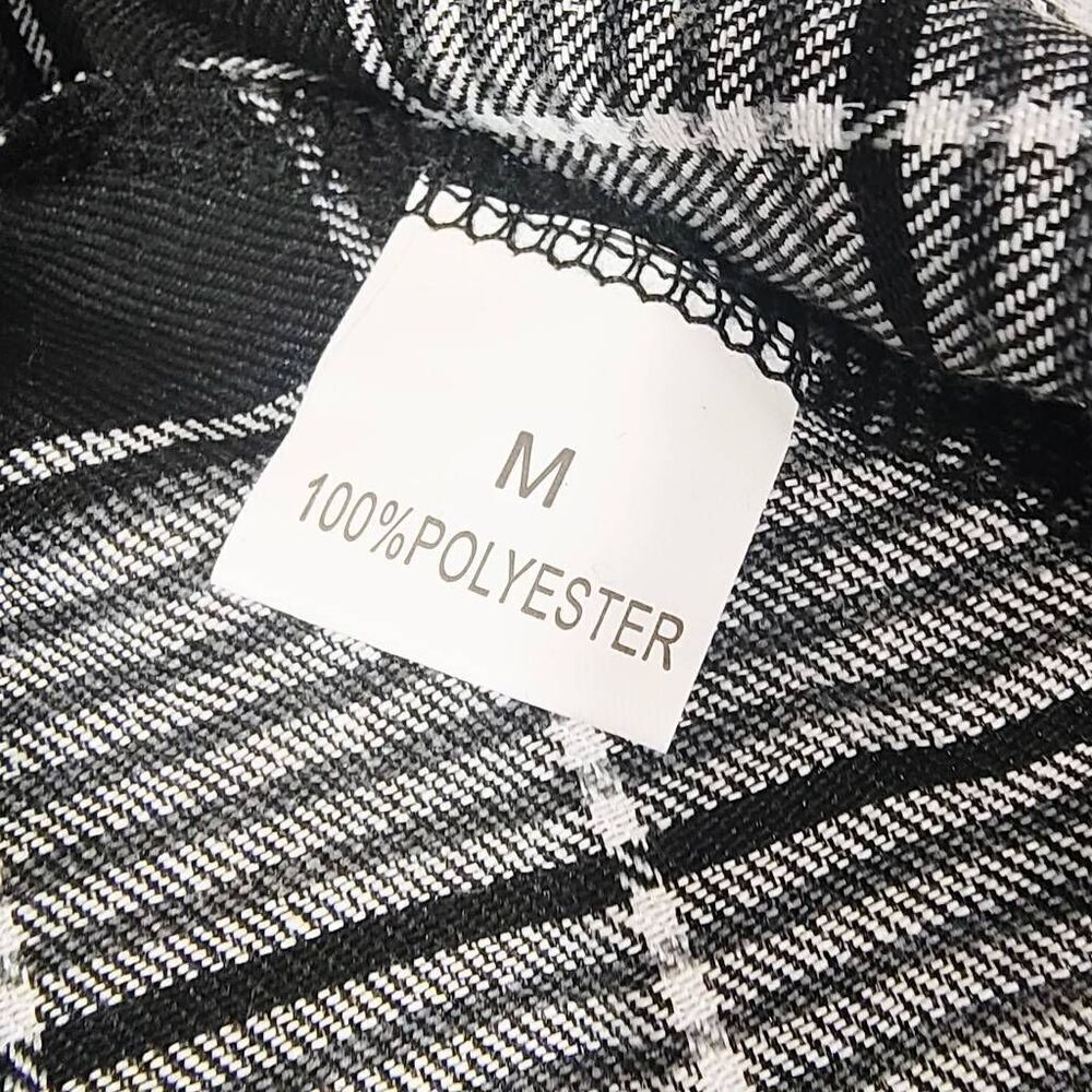 Women's Flannel Asymmetrical Hemline Plaid Front Tie Skirt Medium #1 - Picture 7 of 8